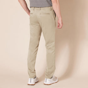 Amazon Essentials men's slim-fit stretch golf pant khaki brown back pocket detail for storage