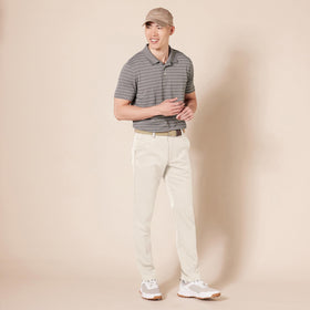 Amazon Essentials wrinkle-resistant fabric ideal for travel and long days on the course