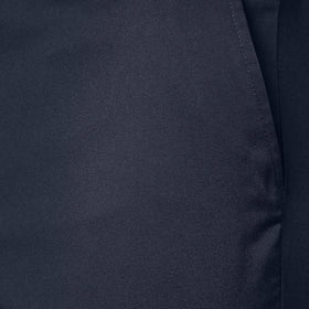 Amazon Essentials men's slim-fit stretch golf pant navy leg opening detail for movement