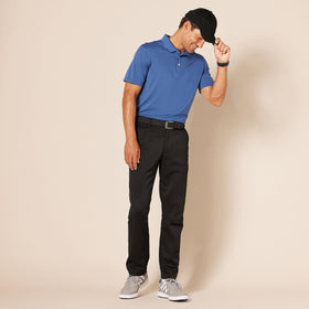 Amazon Essentials stretch fabric pant, easy movement on and off the course.