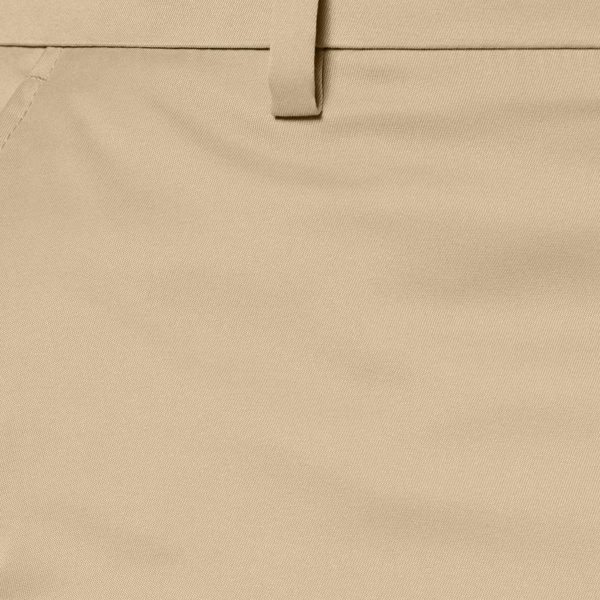 Amazon Essentials leg opening closeup showing the straight silhouette.