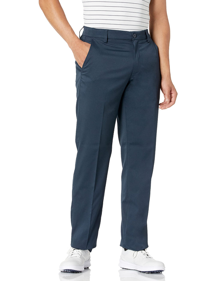 Amazon Essentials men's navy golf pant with front pocket for quick on-course storage.