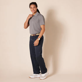 Amazon Essentials golf pant front pocket detail for tees and small items