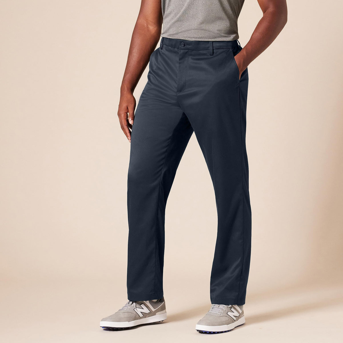 Amazon Essentials golf pant leg-opening detail enabling easy movement