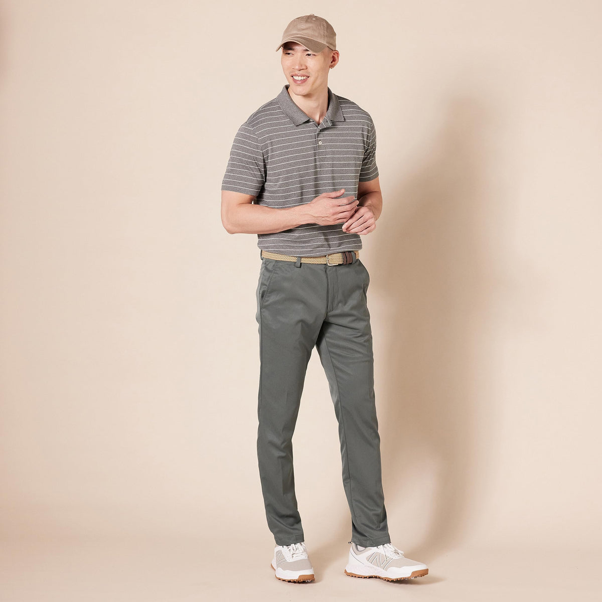 Amazon Essentials wrinkle-resistant golf pants stay crisp from tee to clubhouse.