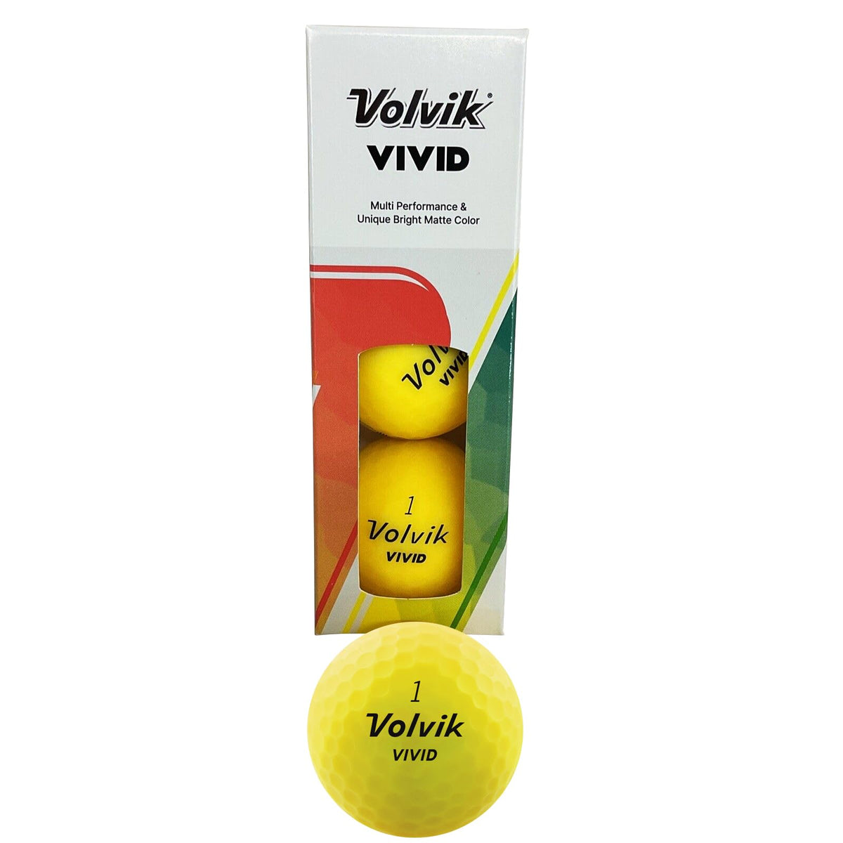 AMBA7 VIVID matte coating ball close-up showing strong color visibility.