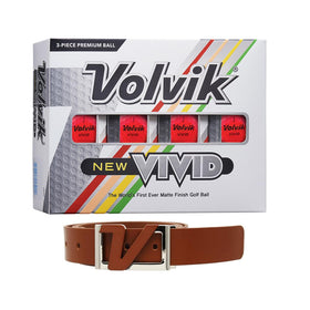 AMBA7 Volvik New Vivid pink golf balls, 12-pack, vivid visibility for ground and air.