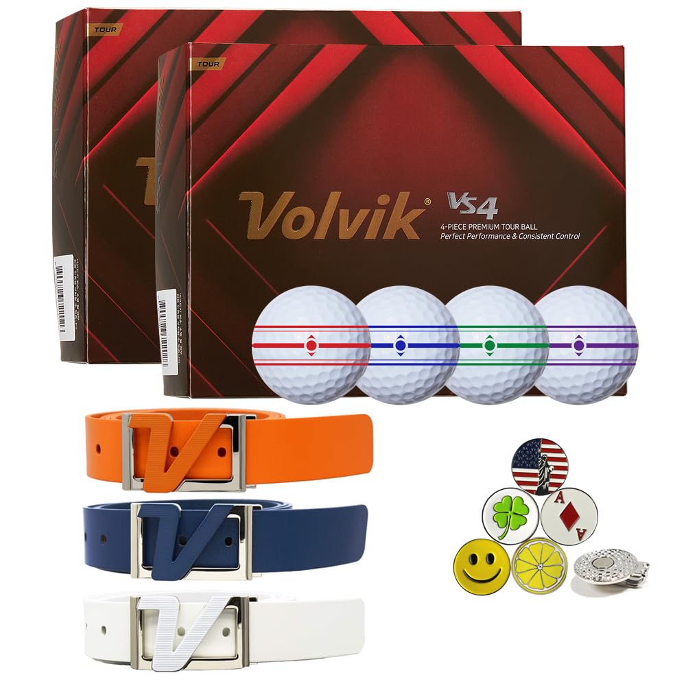 AMBA7 Volvik Tour VS4 balls close-up highlighting dimple precision for consistent flight.