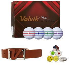 AMBA7 Volvik Tour VS4 balls ready for long, straight tee shots.