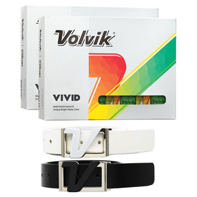 AMBA7 Volvik VIVID golf balls with matte finish improve on-course visibility