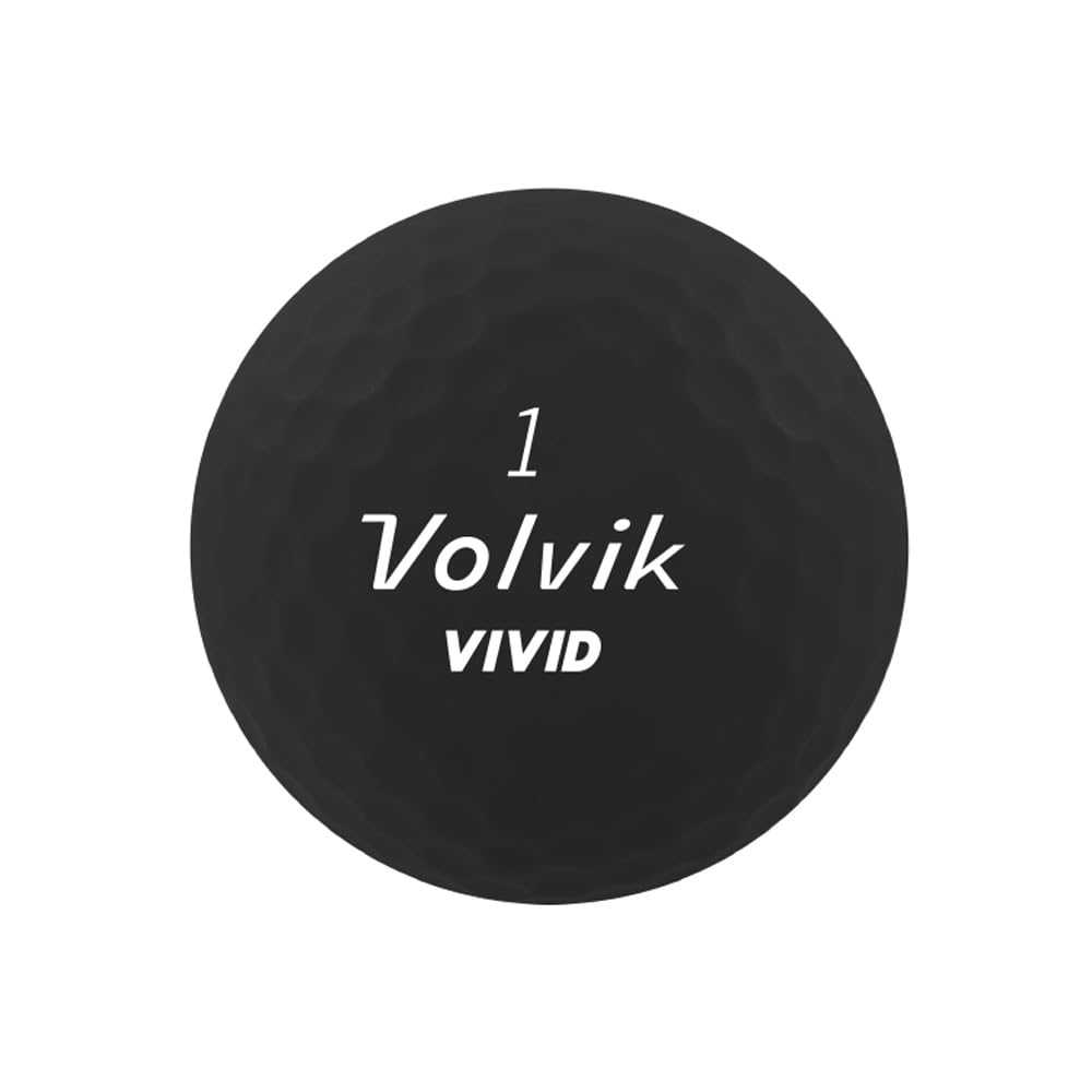 AMBA7 Volvik Vivid ball side-view showing vivid colors for easier alignment.