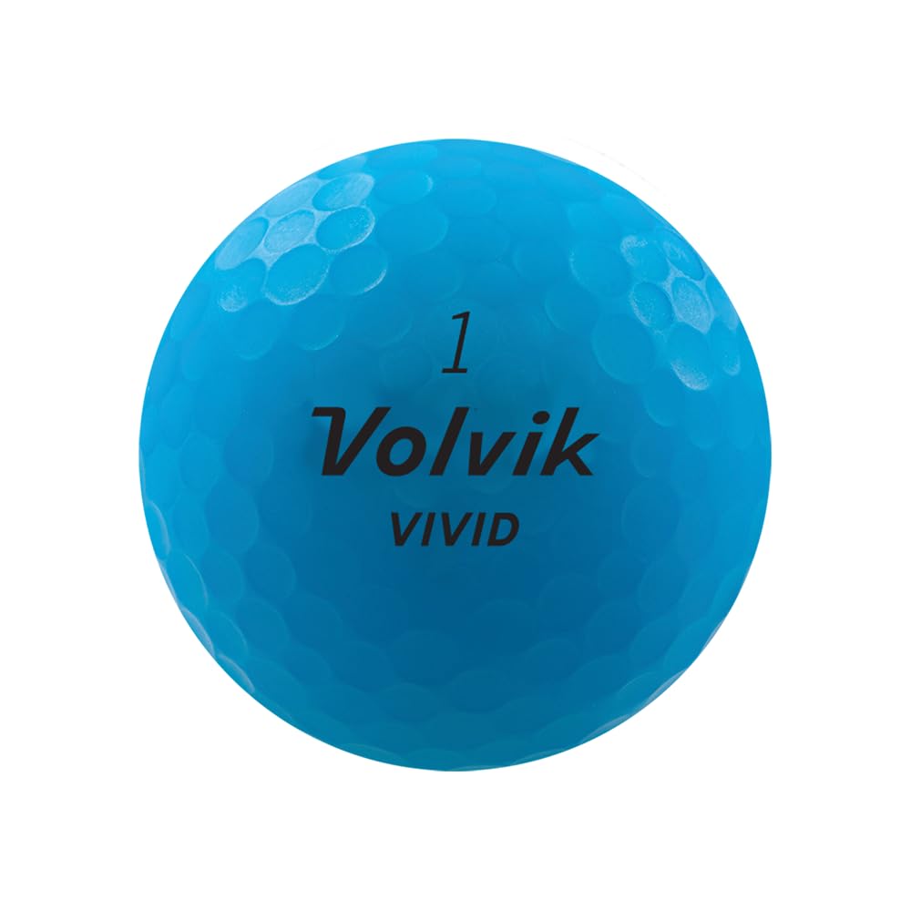 AMBA7 Volvik Vivid close-up of 322-dimple pattern enhancing aerodynamics.