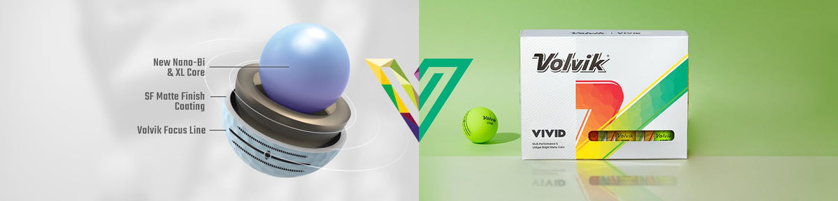AMBA7 Volvik VIVID energy core and 322-dimple pattern for optimized flight