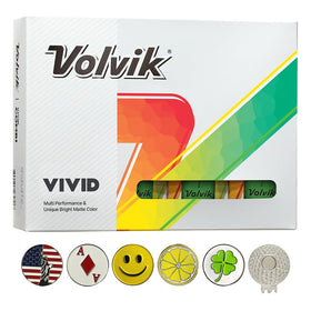AMBA7 Volvik VIVID green golf ball 1-dozen offers high visibility on the course