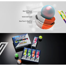 AMBA7 Volvik Crystal Combi ball detailed dimple texture for durability.