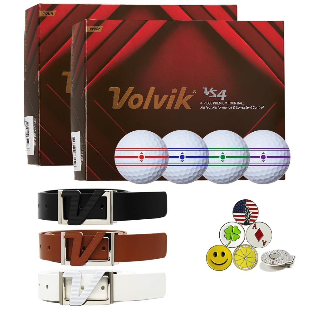 AMBA7 Volvik Tour VS4 golf balls with V-Focus alignment for precise putting.