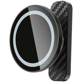 Amviner magnetic golf cart phone holder mounted on a steel frame for quick access.