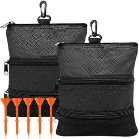 Amy Sport golf bag accessories pouch with multi-pocket design keeps items organized on the course.