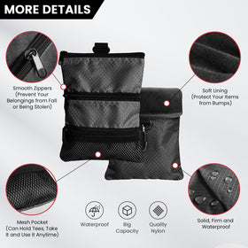 Amy Sport golf bag with three zippered pockets for smooth access to essentials.
