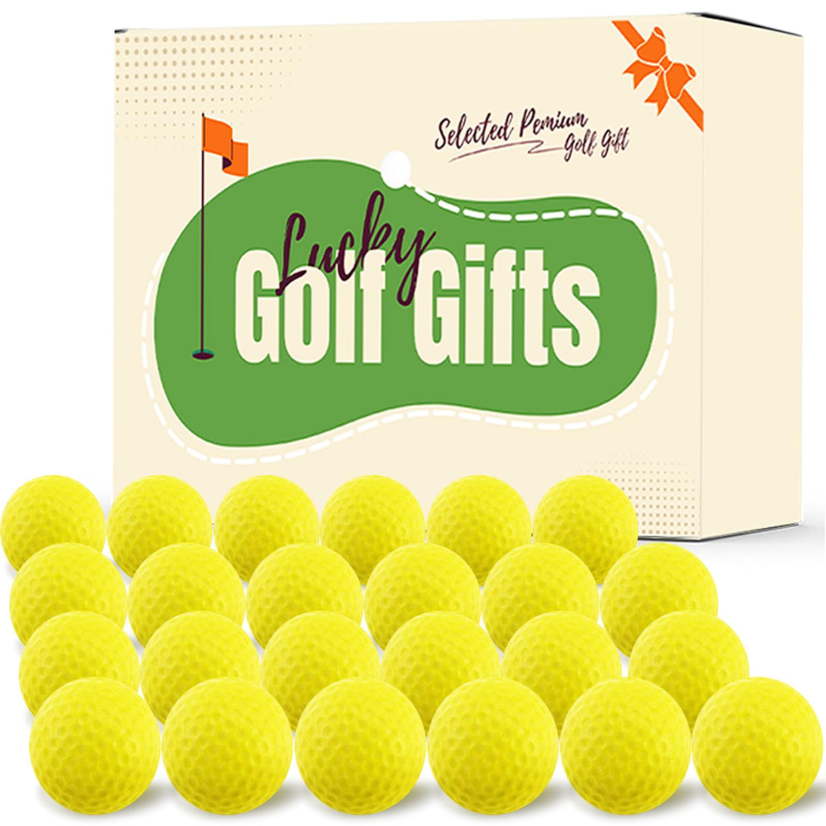 Amy Sport practice golf balls front view for realistic swing feedback