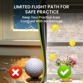 Yellow Amy Sport golf balls provide high visibility on grass and in low light