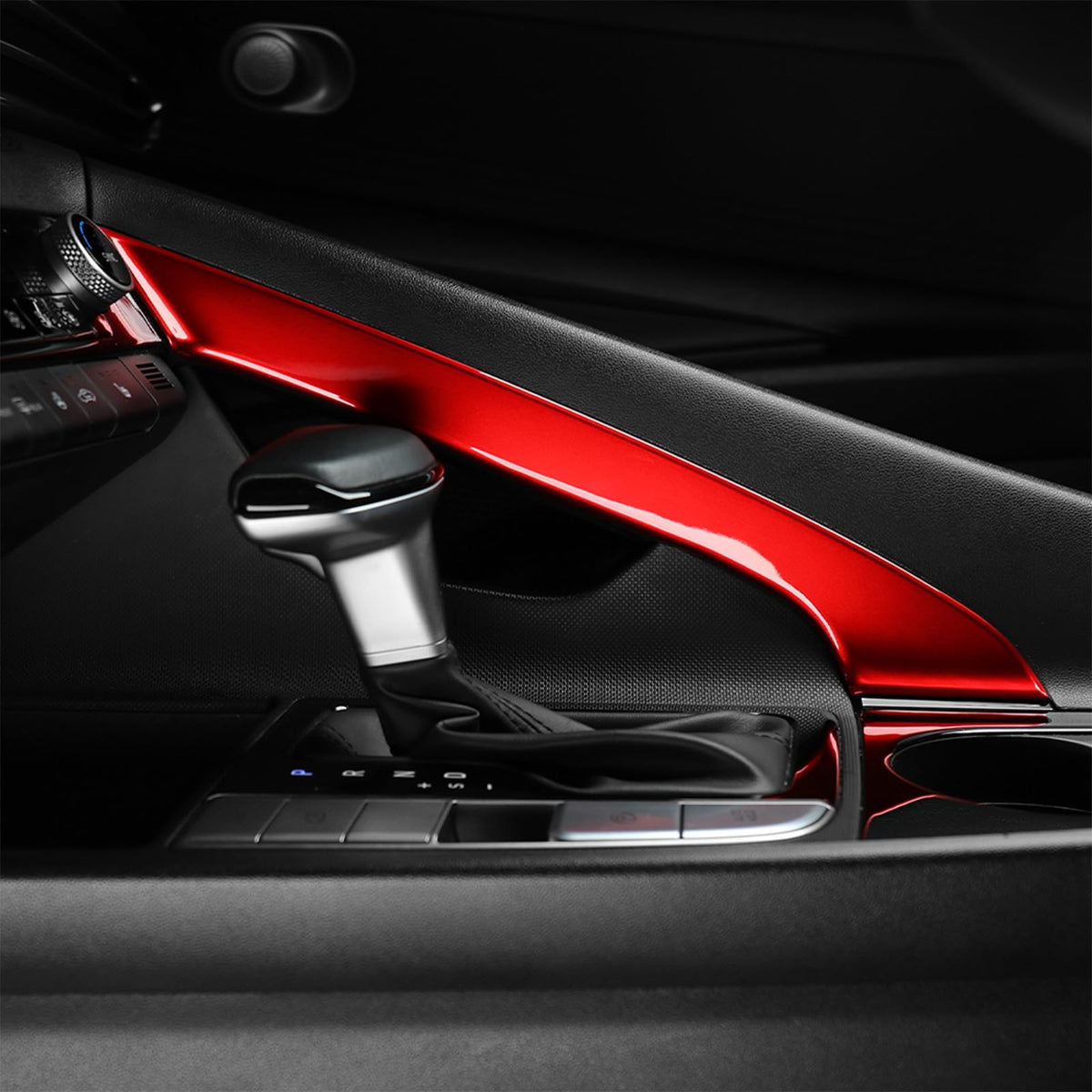 Amzcar center console trim for Elantra creates cohesive, refined cabin