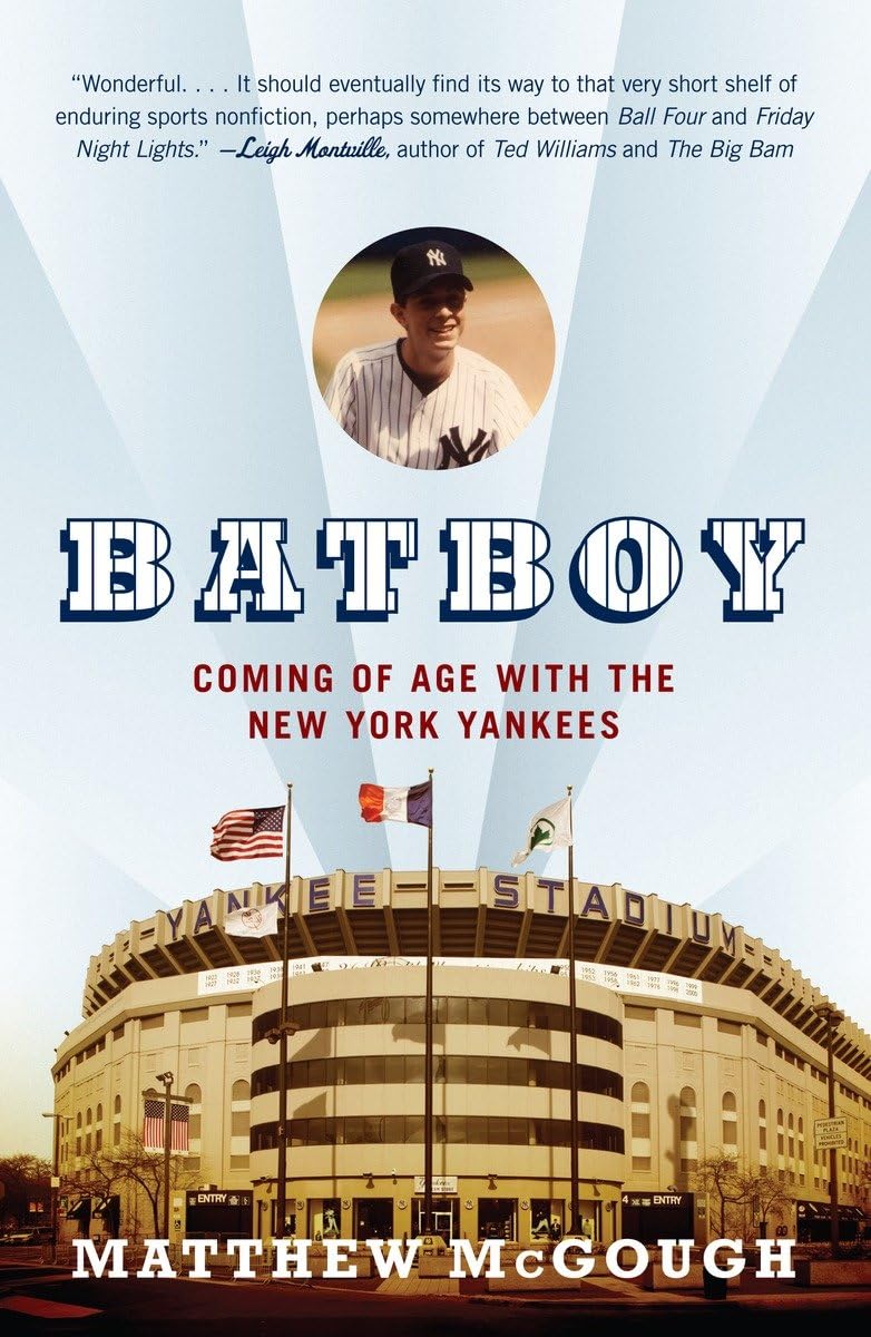 Anchor Books Bat Boy in the Yankees dugout, a coming-of-age sports memoir that inspires perseverance.