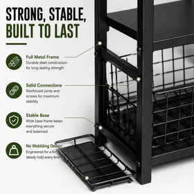 Angora Brands Golf Club Storage Rack space-saving design for home or garage