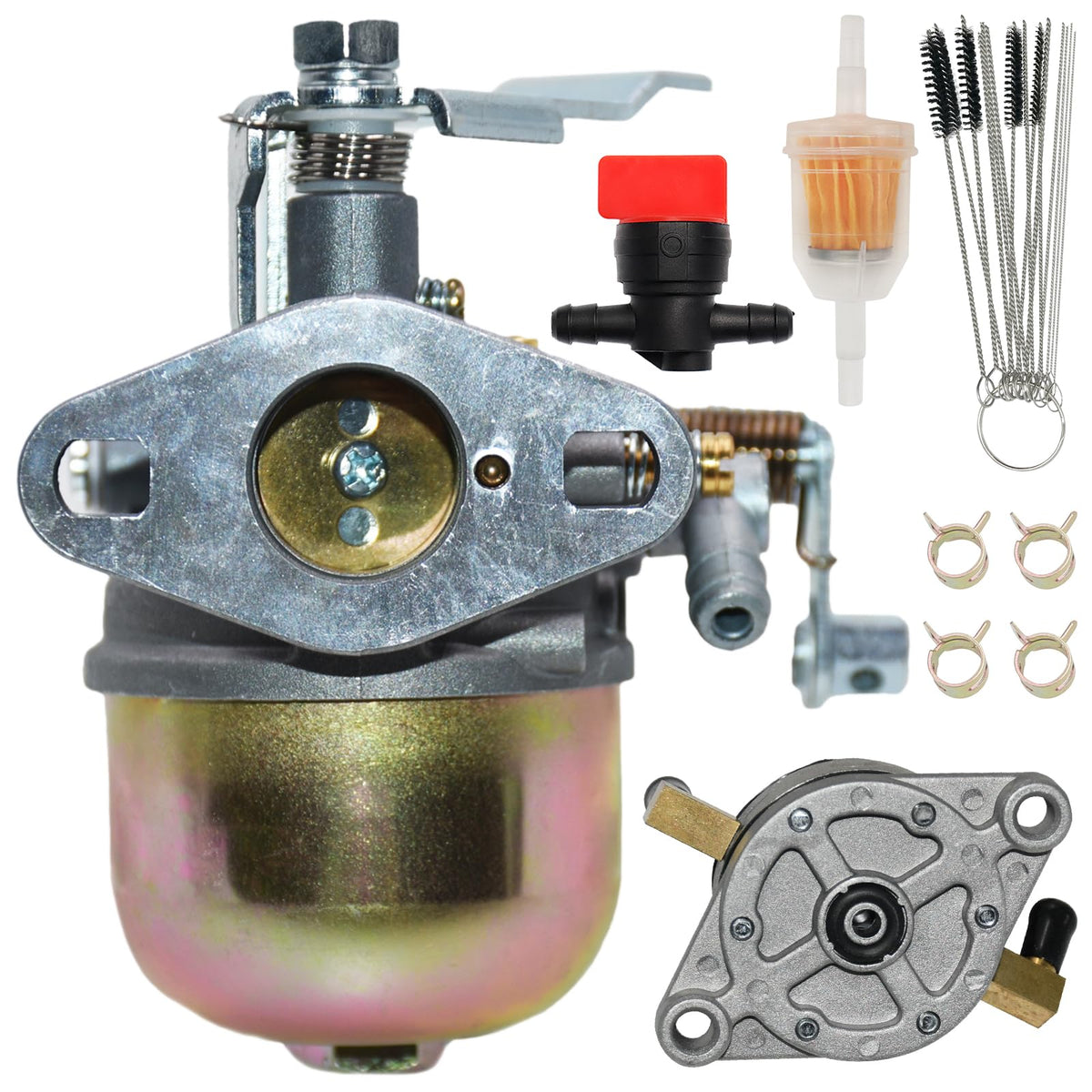 Angrebuild EZGO TXT Marathon carburetor with fuel pump for replacement.