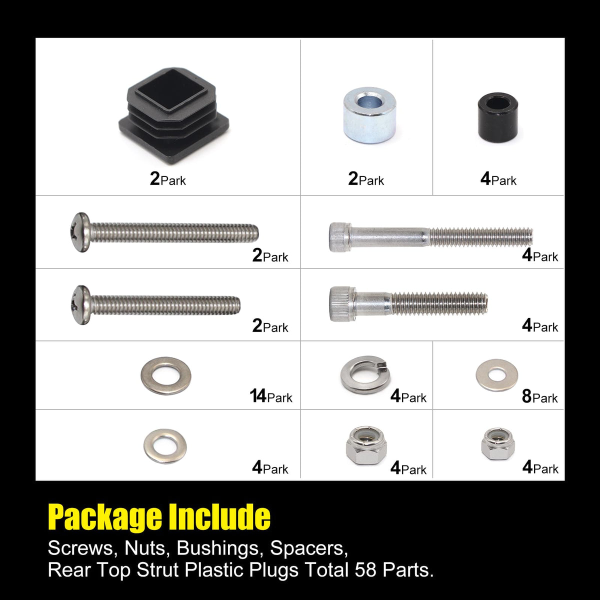 Aniceparthyok complete installation kit makes setup quick and secure.