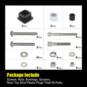 Aniceparthyok complete installation kit makes setup quick and secure.