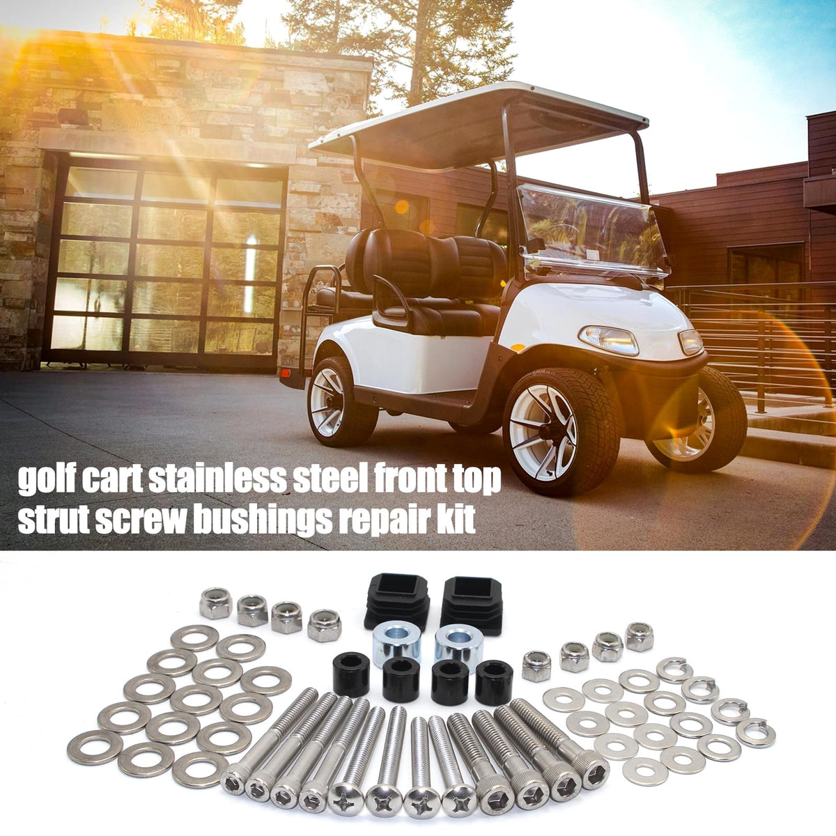 Aniceparthyok durable metal strut for lasting outdoor performance on carts.
