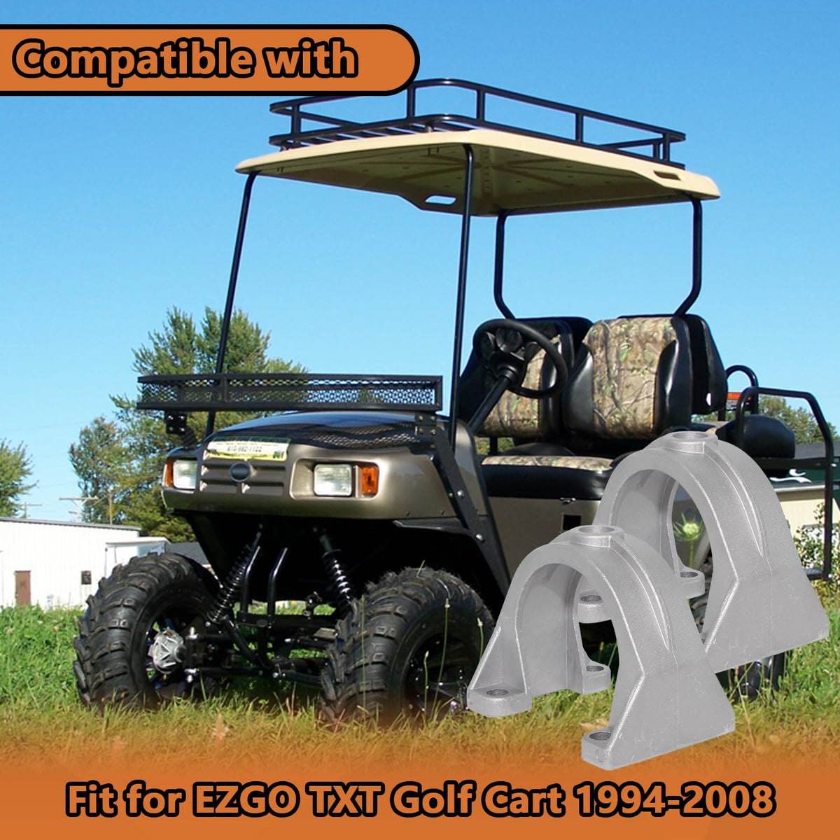 Aniceparthyok EZGO TXT bracket replacement for reliable rear mounting.