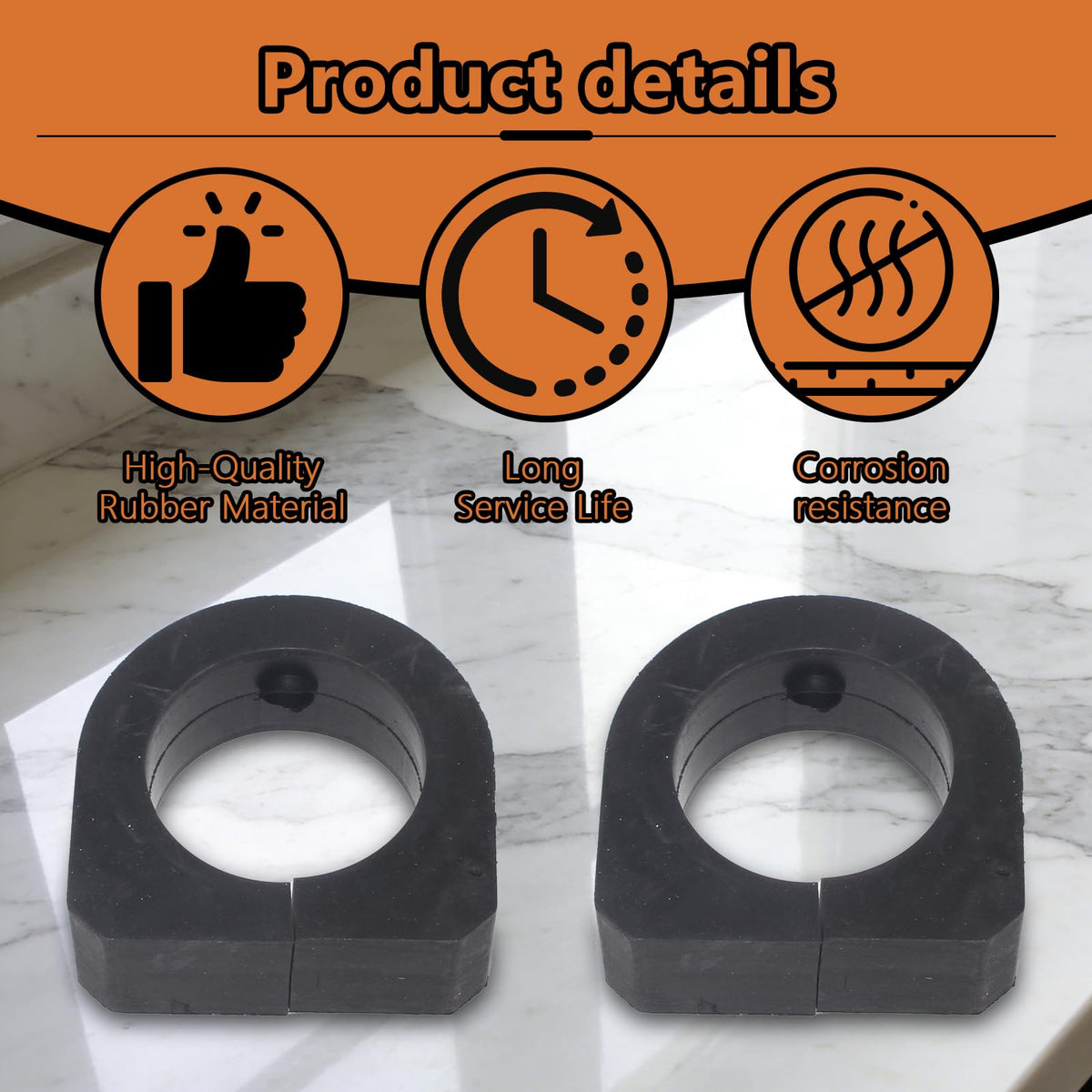 Two-sleeve set supports quick maintenance and balanced mounting