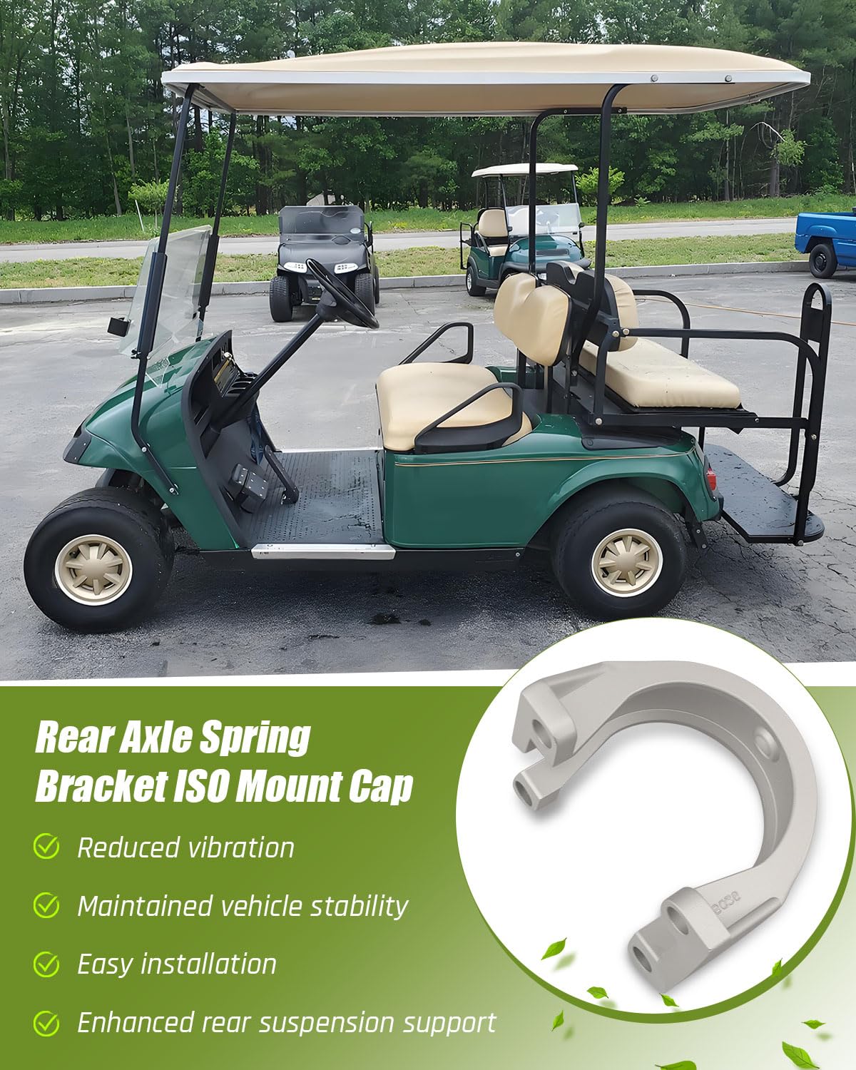 ANODZU EZGO shuttle and Workhorse compatibility rear axle mount cap