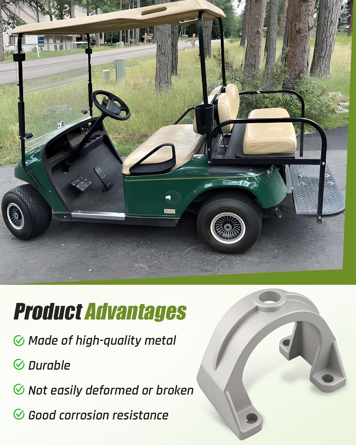 ANODZU two-pack rear axle caps for EZGO TXT 1994-2008 installation