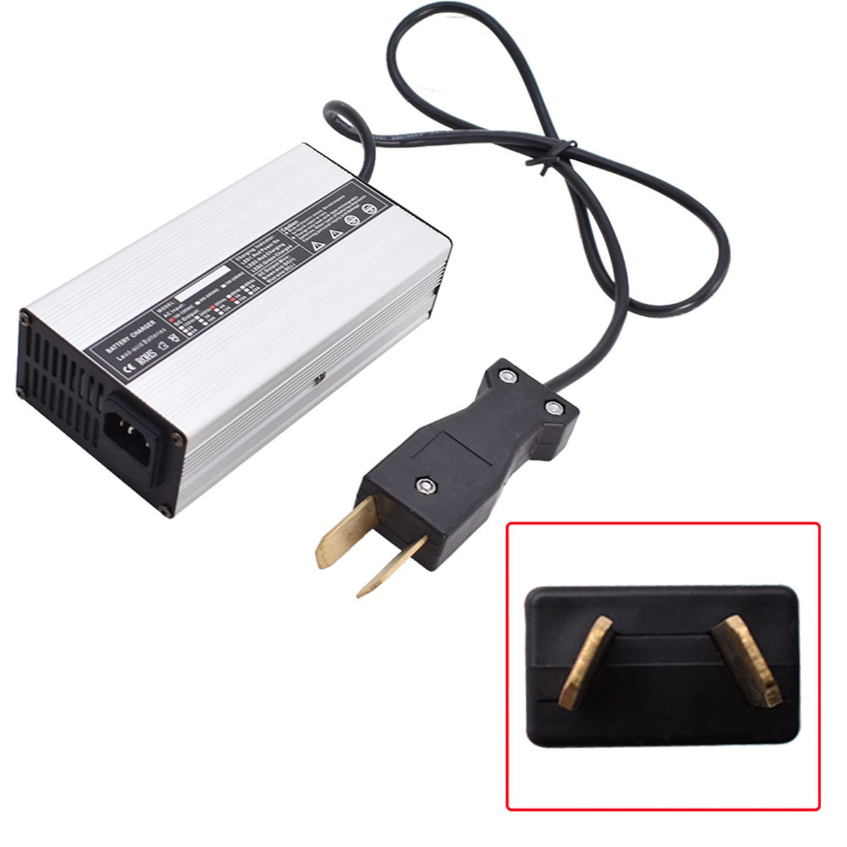 ANTUKO 36V 5A charger display panel shows charging progress at a glance.