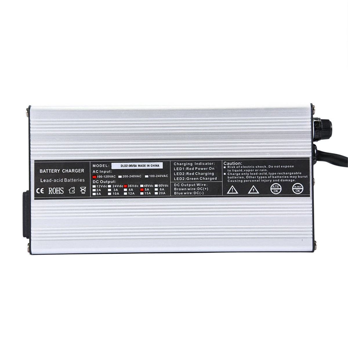ANTUKO golf cart charger setup in a clubhouse or garage scene.