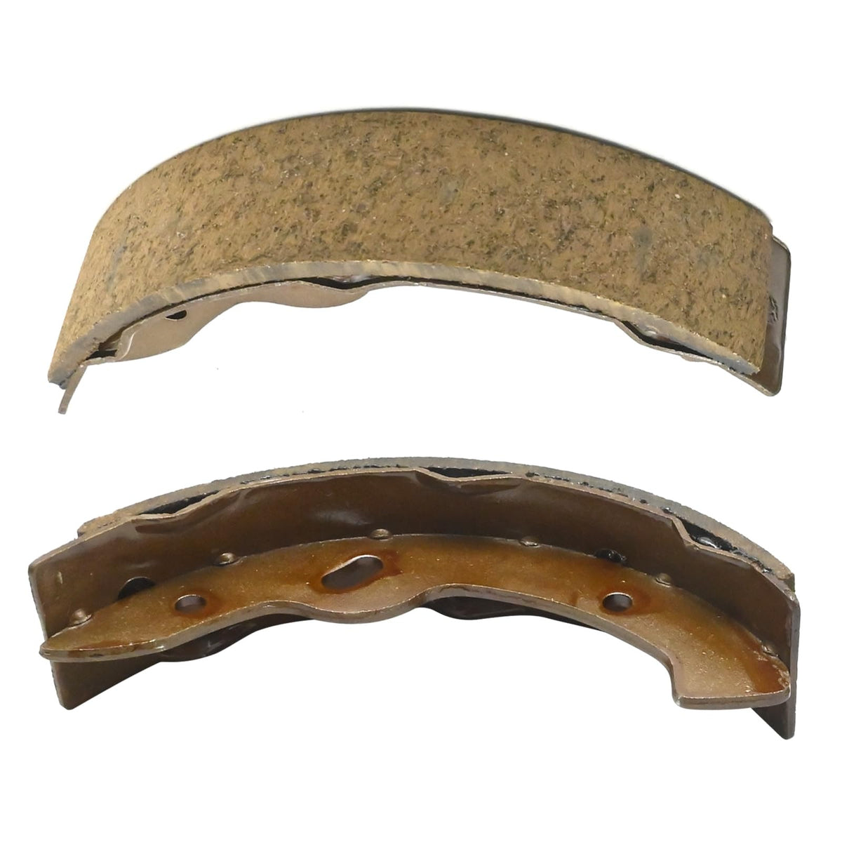 Anxingo brake shoes closeup highlighting durable friction material