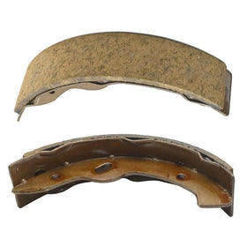 Anxingo brake shoes closeup highlighting durable friction material
