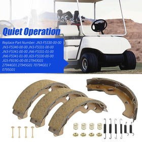 Anxingo brake shoes kit packaging showing complete system included
