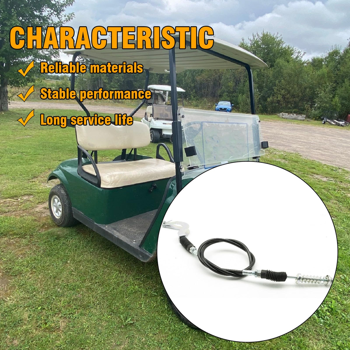 Anxingo EZGO TXT gas cart install guide illustrating DIY replacement