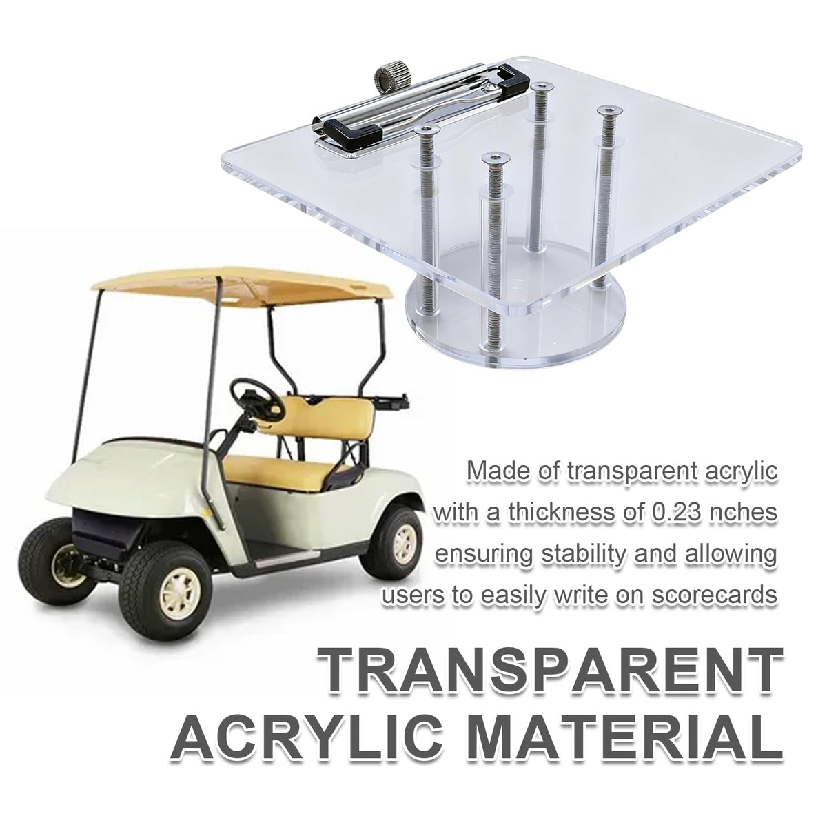 Anxingo golf scorecard holder rubber-bottom protects papers and prevents slipping.