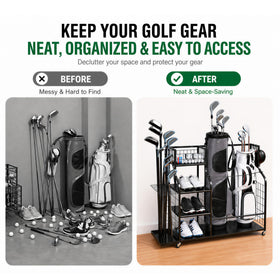 ANYNICE right-side tall gear compartment for umbrellas and retrievers