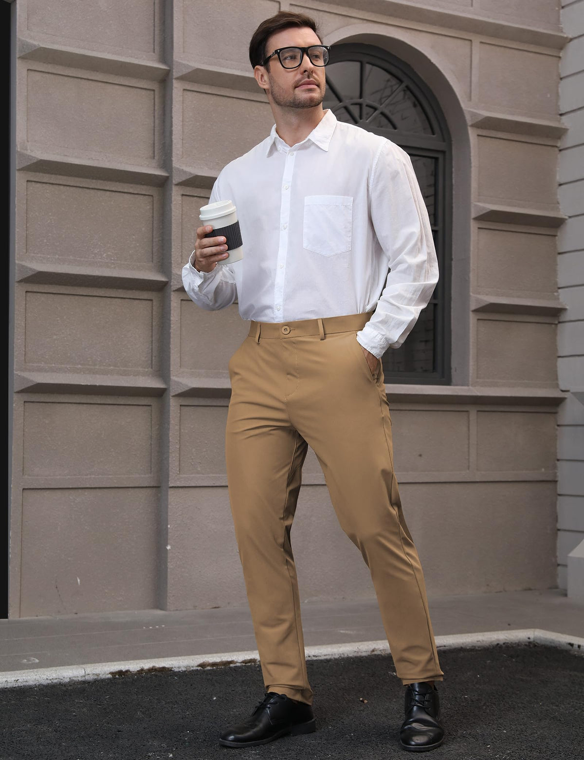 AOHIKE waistband silicone grip keeps shirt tucked during swings.
