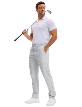 AOHIKE golf pants YKK zipper and button for secure fit