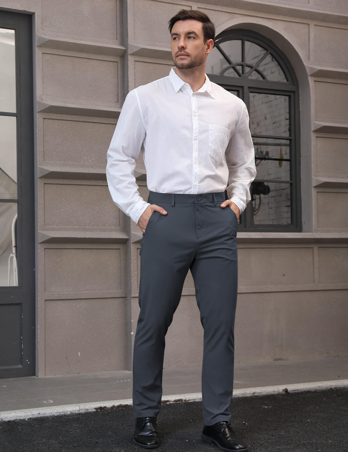 AOHIKE golf pants feature wrinkle- and stain-resistant fabric for travel