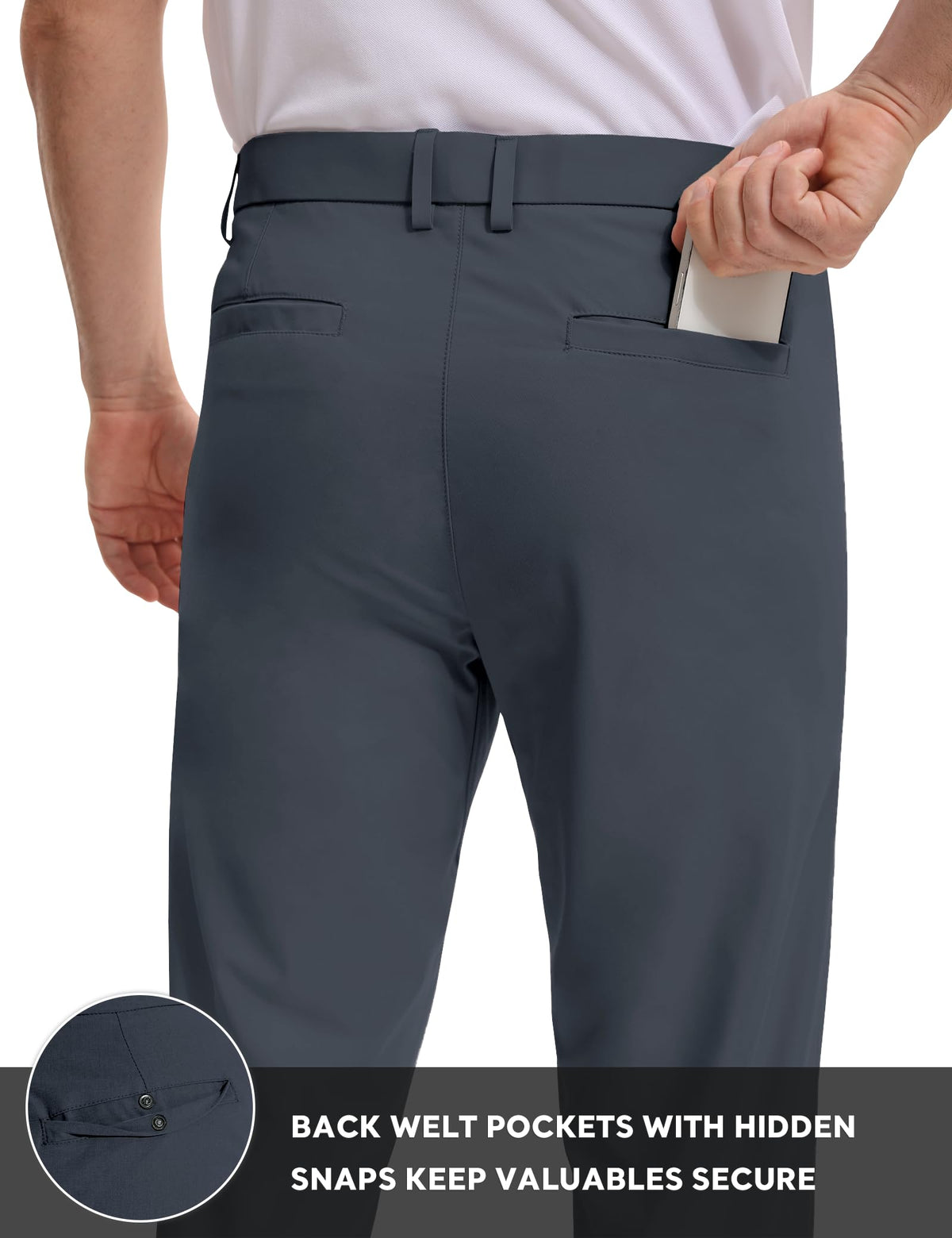 AOHIKE pants with YKK zipper and button for secure closure
