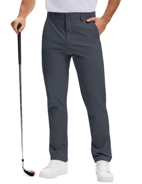 AOHIKE men's golf pants slim fit front view for on-course comfort.