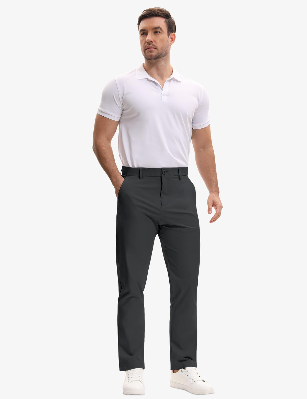 AOHIKE versatile pants transition from course to office with ease.